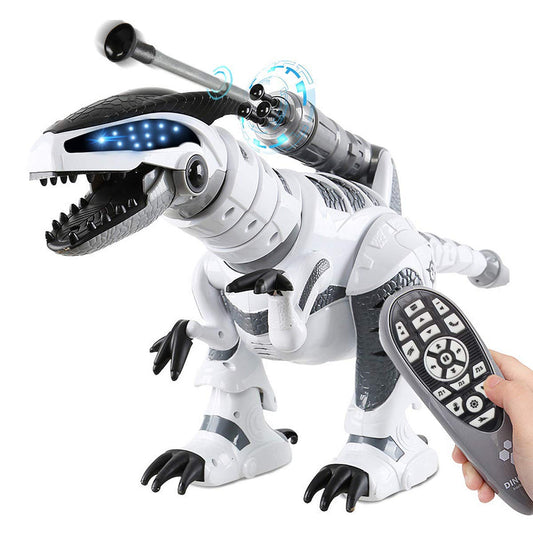 Fistone RC Robot Dinosaur walking for imaginative play and outdoor fun.