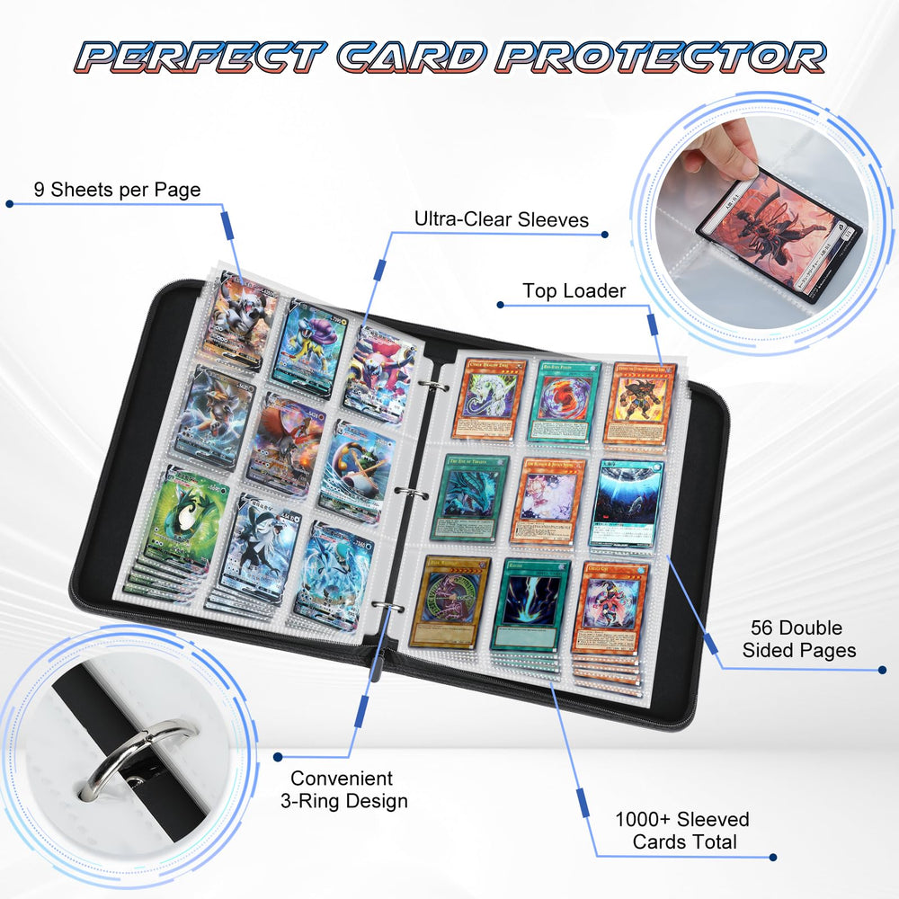 FITNISSFTW 3-ring zip design keeps cards secure during transport