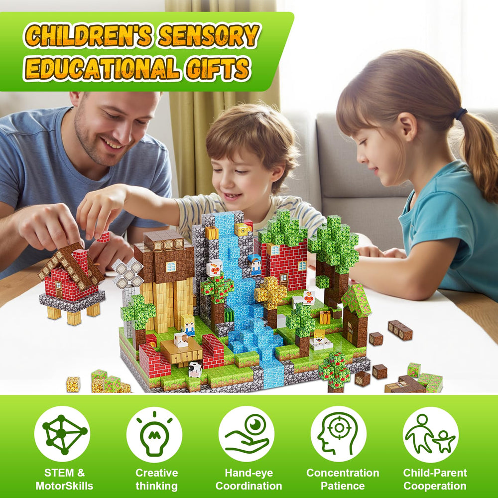 Fitrobust magnetic tiles-cubes-set boosts open-ended play and spatial thinking.