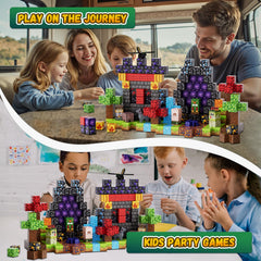 Fitrobust magnetic blocks produce a gentle rustle, adding sensory feedback during play.