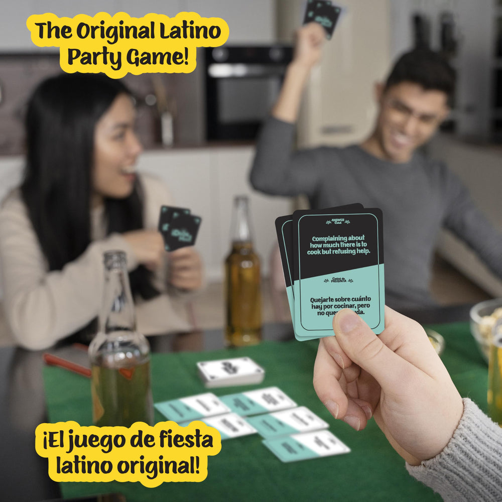 FITZ Dios Mio card deck open with bilingual cards, ideal for practice and laughs