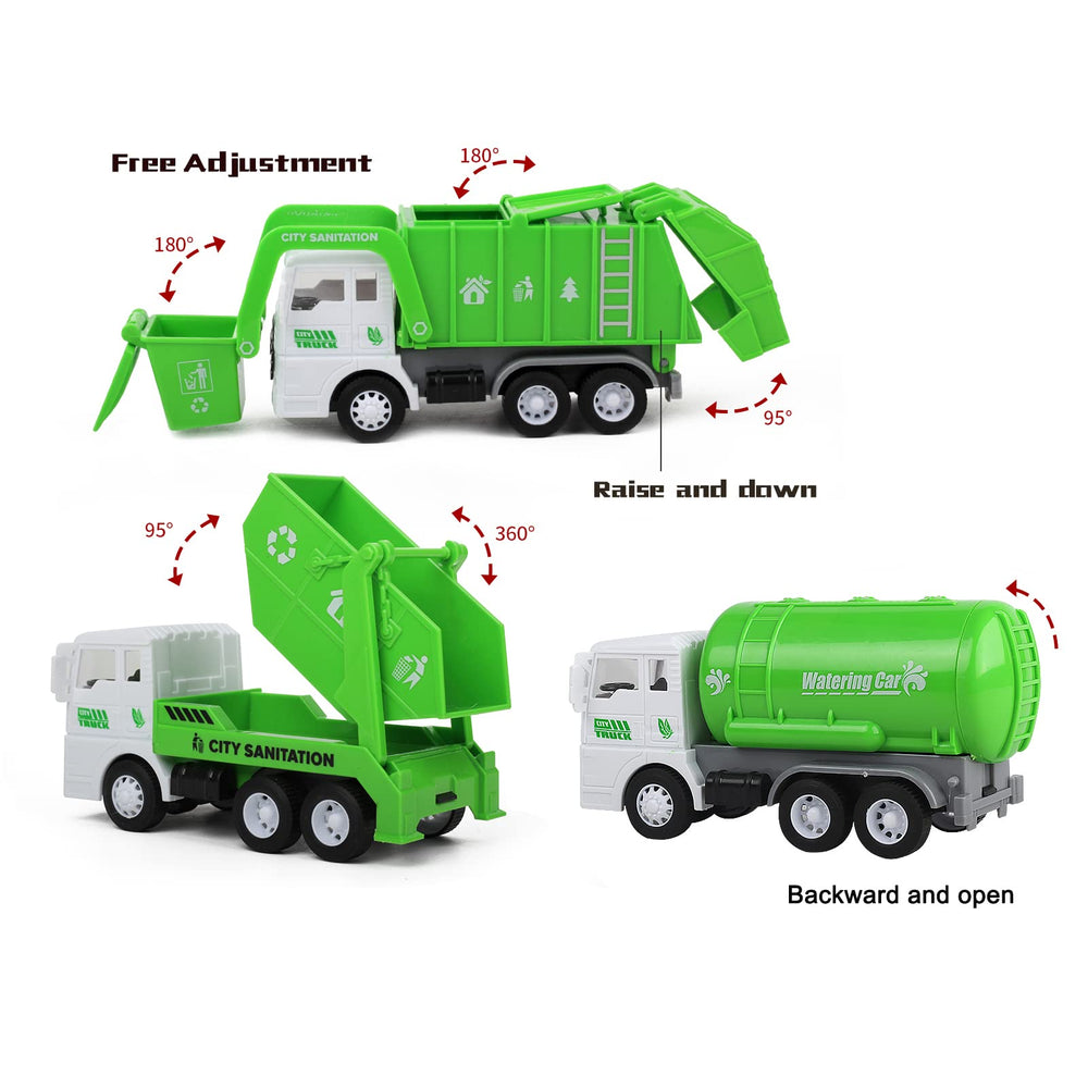 FIVEDAOGANG garbage truck toy inspires recycling themed role play and learning.