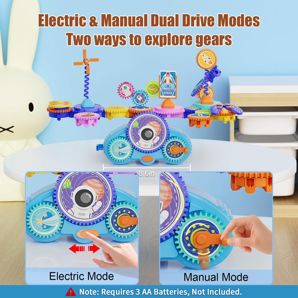 Fivoro dual power modes demonstrate gear motion and energy transfer