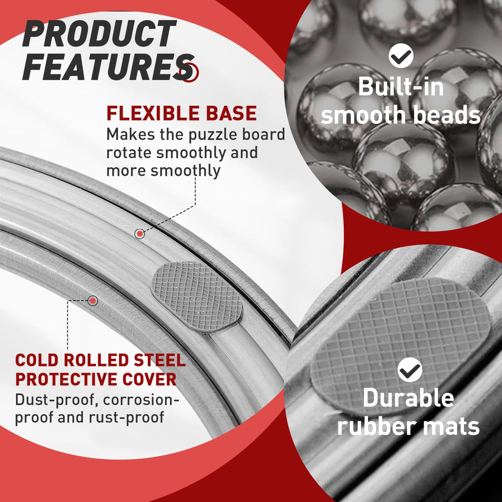 FixlyFido 11-8-inch surface provides comfortable puzzling with ample space.