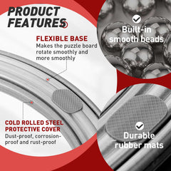 FixlyFido 11-8-inch surface provides comfortable puzzling with ample space.