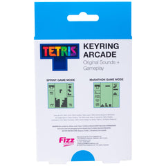 Fizz Creations Tetris keyring arcade controls closeup emphasizes responsive buttons for quick moves.