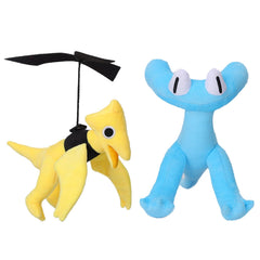 FJFFJF rainbow plush with soft-shell fabric for cozy hugs.