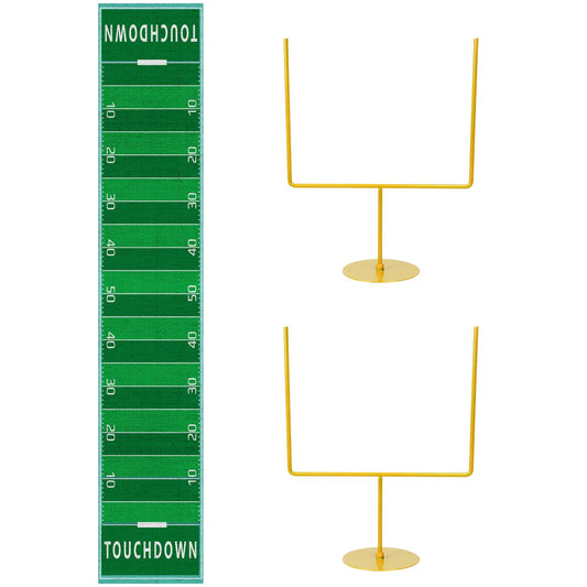 Fjoron football table runner adds vivid field ambiance to party tables.