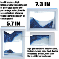 FKYTION moving sand art picture diamond penguin highlights meditative patterns for calm evenings