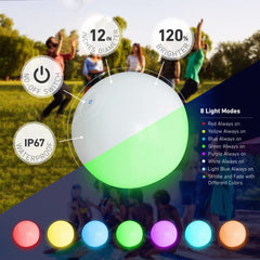 FLAMDYNO pool ball bottom button for easy light mode changes during play.