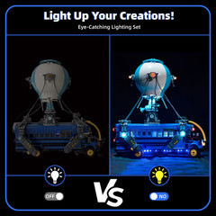 Flashebrick Battle Bus LED strip hidden wiring demonstrates clean, seamless display.