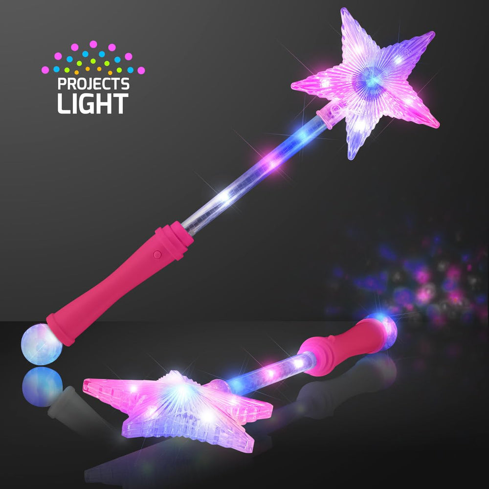 FlashingBlinkyLights easy use button wand showing quick light mode changes for kids.