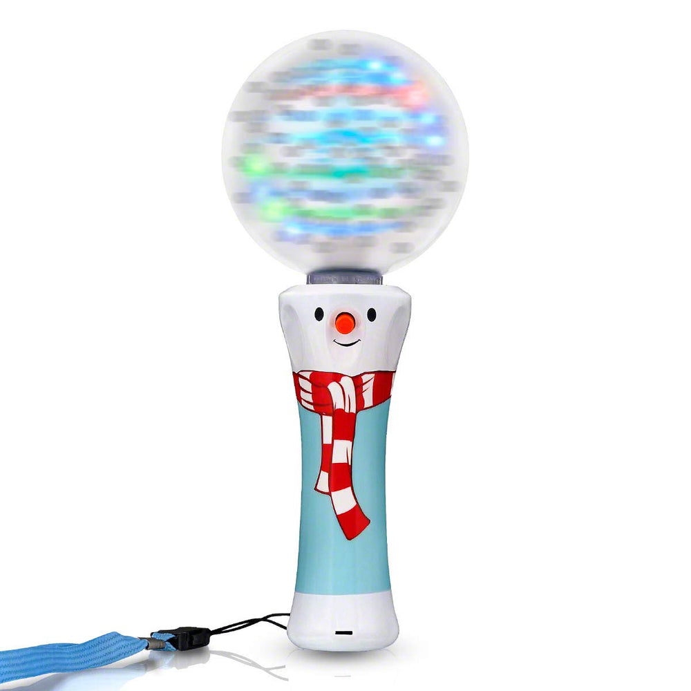 FlashingBlinkyLights Winter Wonderland Snowflake Wand with spinning LEDs for festive displays