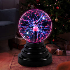 Flashmen Plasma Ball responds to touch with glowing light trails