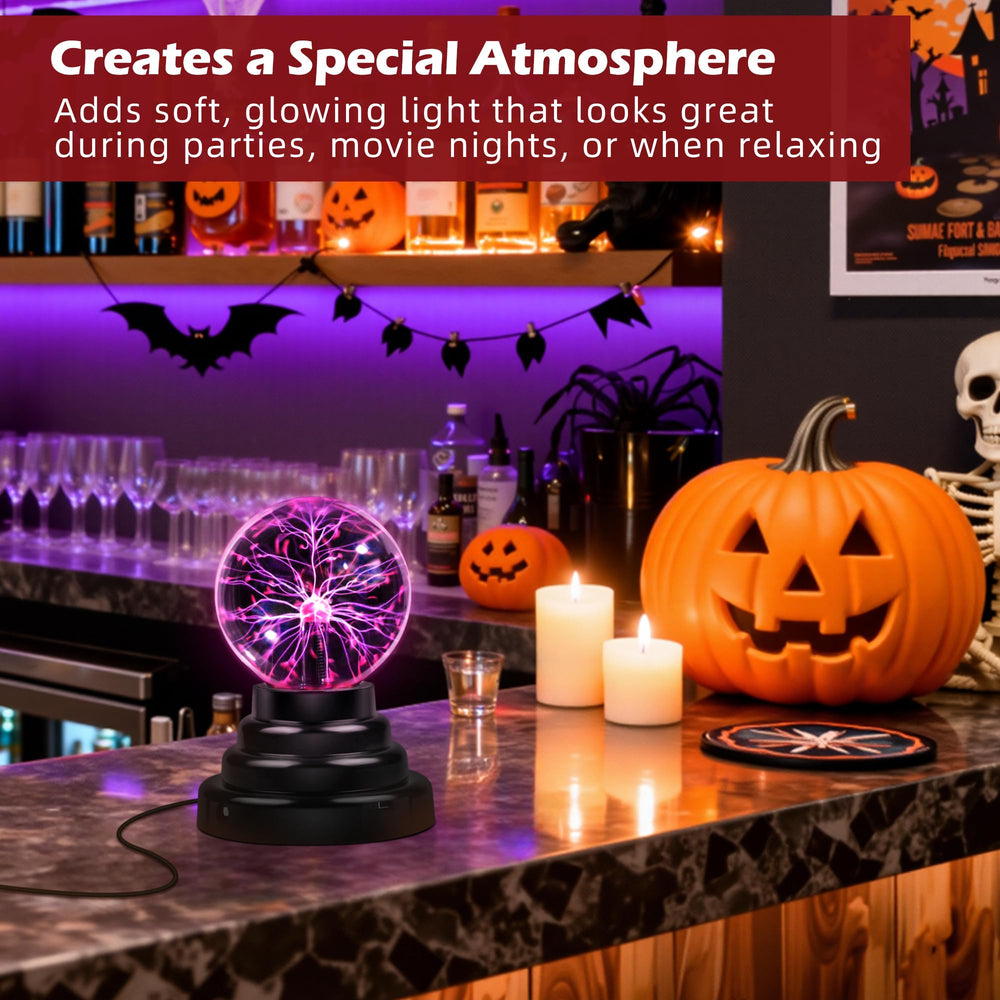 Flashmen Plasma Ball powered by USB or batteries for portable use