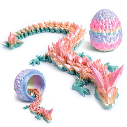 Flavery 3D dragon egg full view, a captivating decorative piece for shelves.