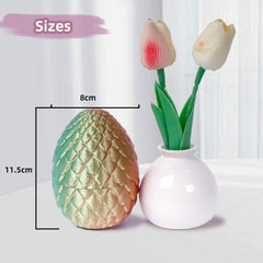 Flavery dragon egg note about color brightness and fragility helps inform careful handling.