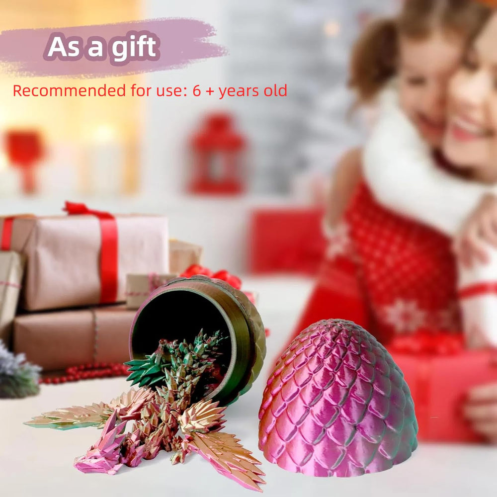 Flavery dragon egg on a desk as a charming decorative accent or stress-relief toy.