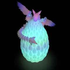 Flavery dragon egg glow rainbow showcases vibrant illumination for display and gift appeal.