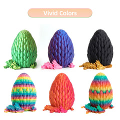 Vibrant colors on Flavery dragon egg attract attention on display
