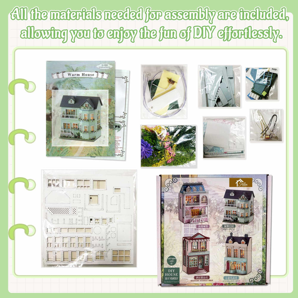 Flever fabric decorations add cozy textures and color
