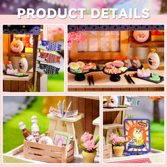 Flever dollhouse plexiglass dust cover protecting the miniature scene