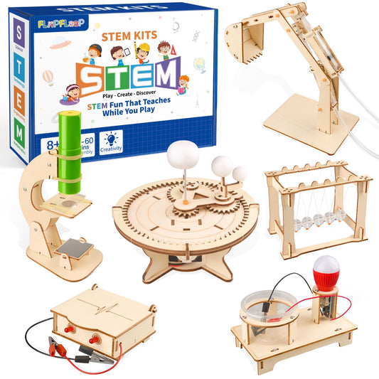 FliipFlaap 6-in-1 STEM kit experiments for hands-on learning and curiosity