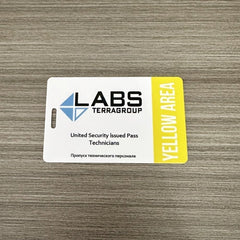 Floorsouth EFT red card TerraGroup Labs key card display-ready prop
