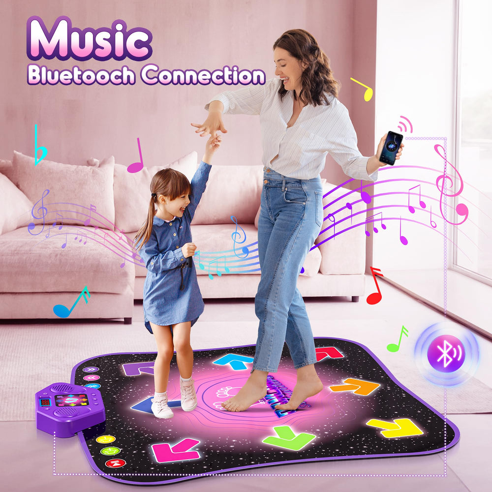 Flooyes Bluetooth-enabled dance pad connects to personal music for dancing