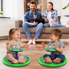 Flooyes dinosaur sit-and-spin toy with a durable, non-slip grip for safety.