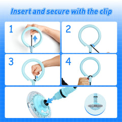 Flooyes Skip Ball folded flat for easy storage