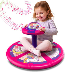 Flooyes Unicorn Sit and Spin toy featuring a whimsical unicorn design for active play