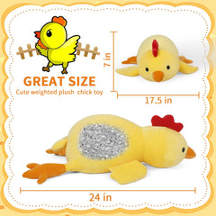 FLORVIV weighted chick plush fabric detail highlights soft, skin-friendly material.