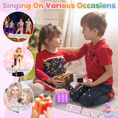 FLUESTON compact karaoke device ideal for travel, parties, and classrooms.