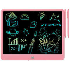 FLUESTON LCD Writing Tablet pink doodle board for kids' colorful, mess-free drawings