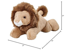 Fluff and Tuff Leo The Lion features durable stitching for lively tosses.