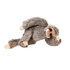 Fluff & Tuff Tico Sloth plush arm-tug toy supports interactive play and bonding.