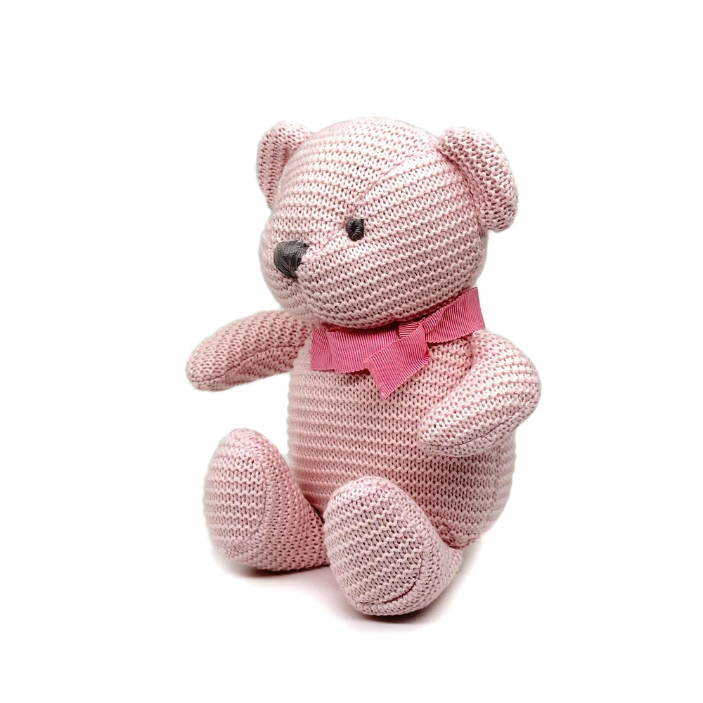 FLUFFYFUN teddy bear with baby demonstrates allergy-safe cuddle for all ages