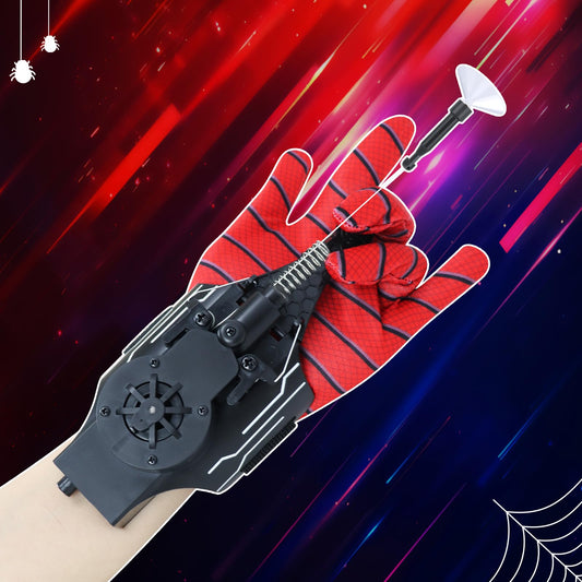 Flustime Spider Web Shooter on the wrist enables quick hero-like web shots.