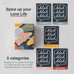 FLUYTCO Love Lingual compact box keeps cards organized for easy take-along date nights