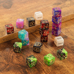 Flvdierd MTG dice counters loyalty 1-6 clearly mark loyalty