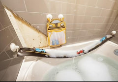 FLXTRACK Toddler Play Time with race car bath set in use