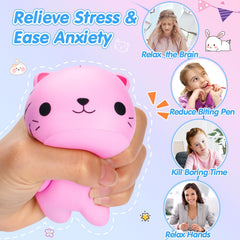 FLY2SKY cat squishy sweet cat stress relief for desks