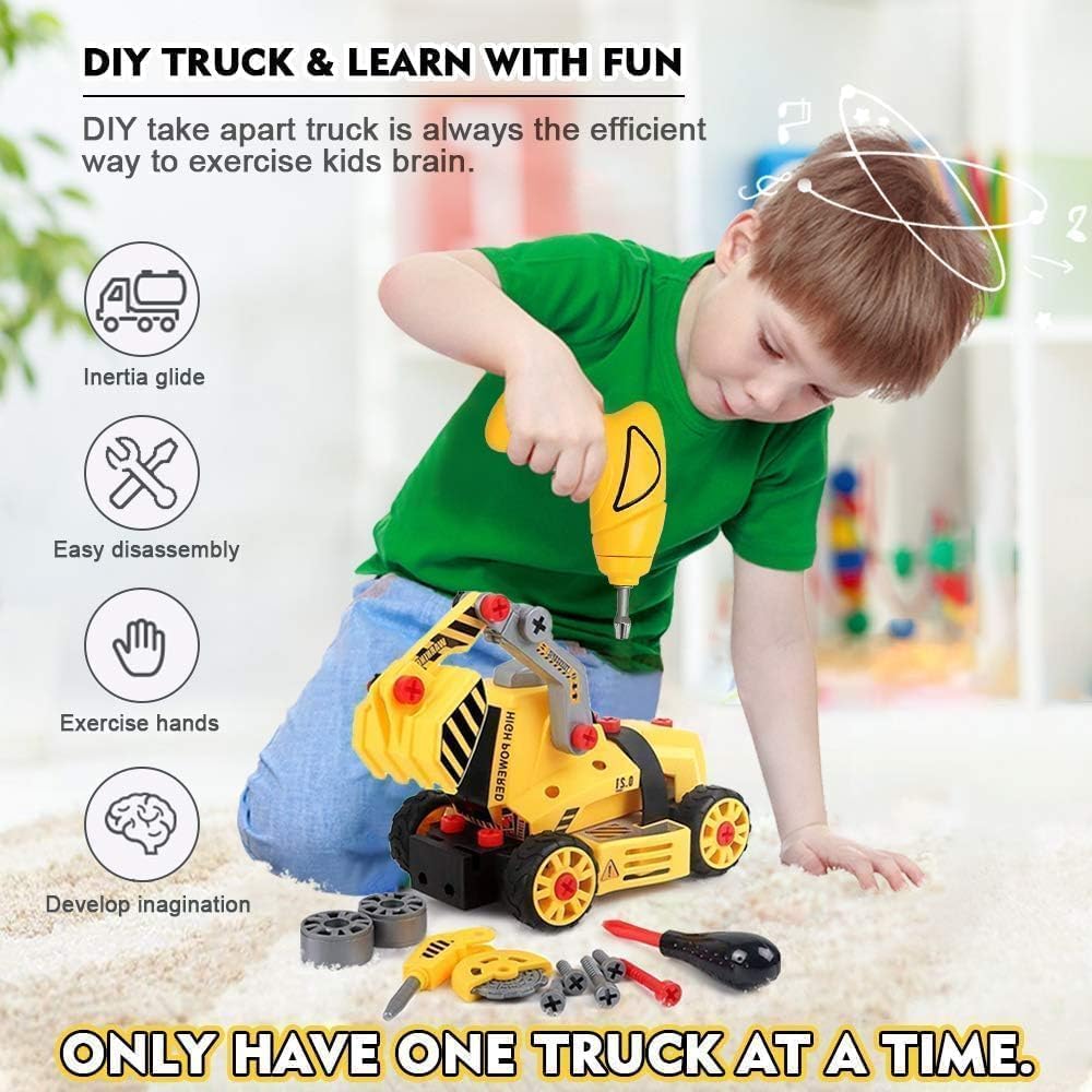 FLY2SKY power drill and screwdriver ready for kid-friendly assembly