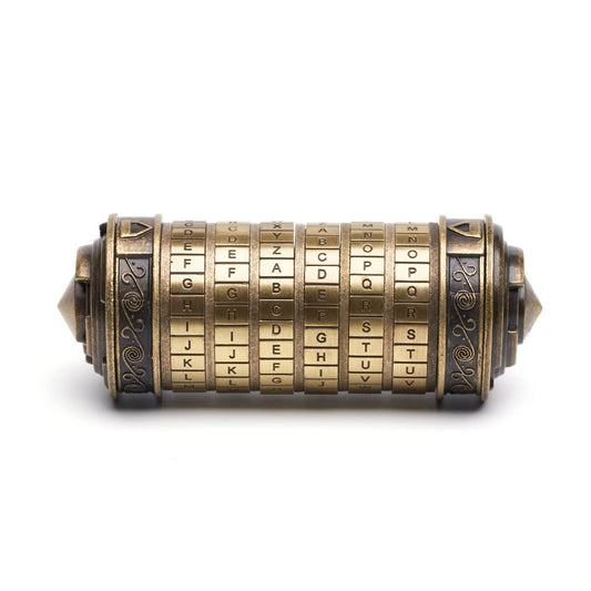 Flyaligogo Cryptex Da Vinci Code box front view highlighting its sleek design and gifting potential.