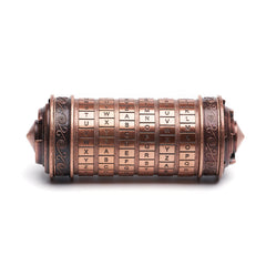 FLYALIGOGO Cryptex Da Vinci Code box top view, ideal for mystery gifting.