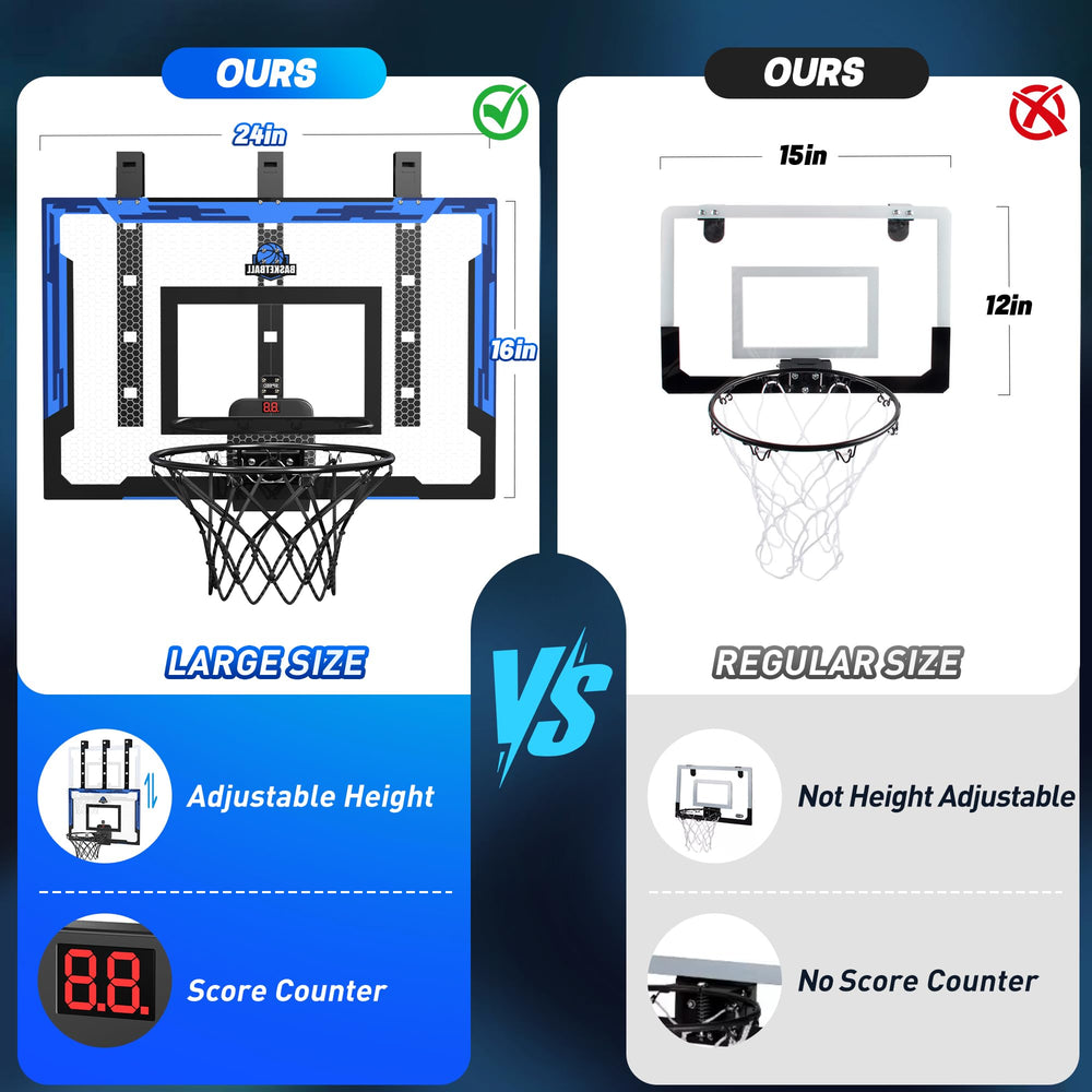 Flybakiz adjustable-height hoop fits kids and adults for shared fun.