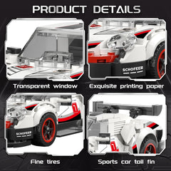 flycites Technic sports cars building block set assembled model demonstrates hands-on construction fun