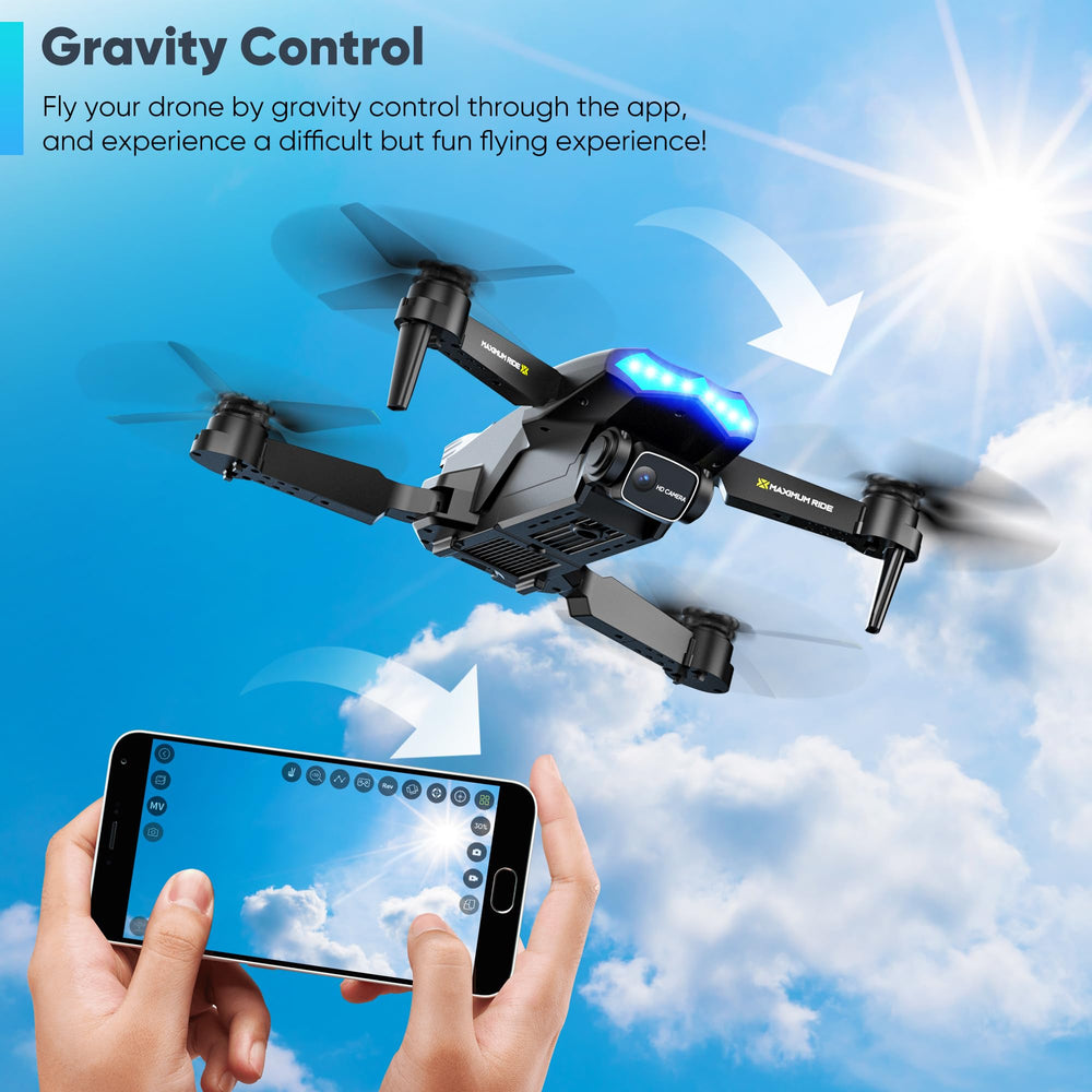 Flymevac Drone dual cameras enable multi-angle shooting