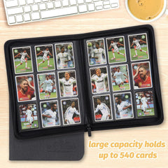 Foalgo 9-pocket inner pages fit standard sleeves for flexible storage.